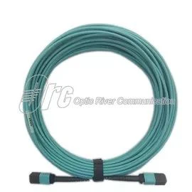 OM3 AQUA Fiber Optic Patch Cord 12 Core